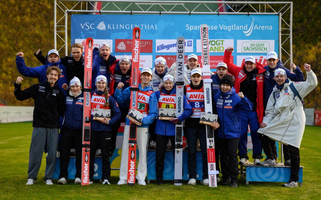 Norwegen gewinnt den Mixed-Team-Wettbewerb zum Abschluss in Klingenthal