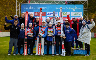 Norwegen gewinnt den Mixed-Team-Wettbewerb zum Abschluss in Klingenthal